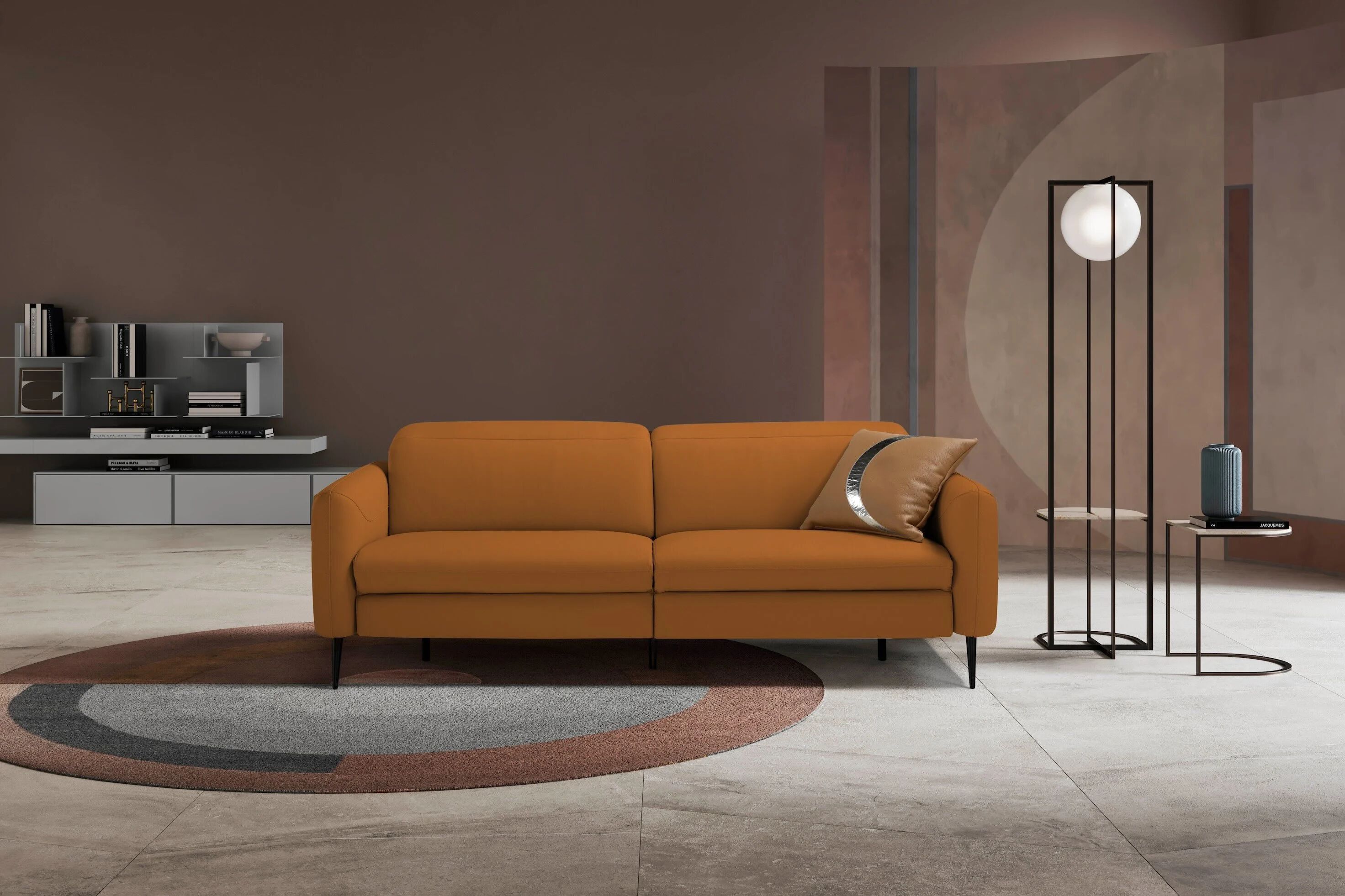 3-местный кожаный диван Sofanella Мессина ARCH-00052908 - Вид №8