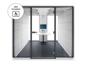 Мультимедийная многосторонняя акустическая офисная кабина для инвалидов