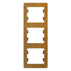 GSL000507 Рамка 3 поста , вертикальная, дуб Schneider Electric Glossa