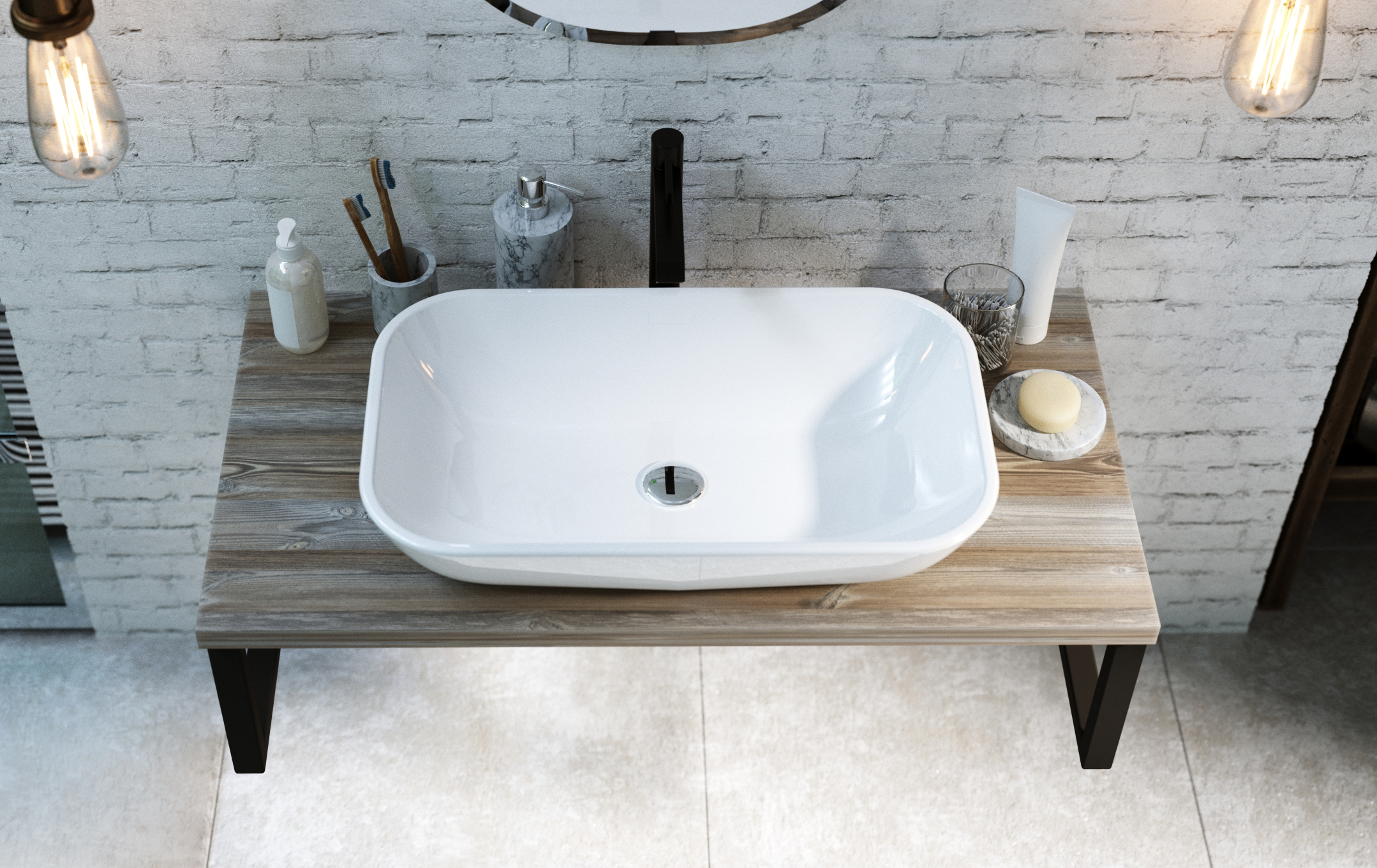 У85835 Столешница GRUNGE LOFT 100 Дуб Намибия 1 Marka GRUNGE LOFT  - Вид №1