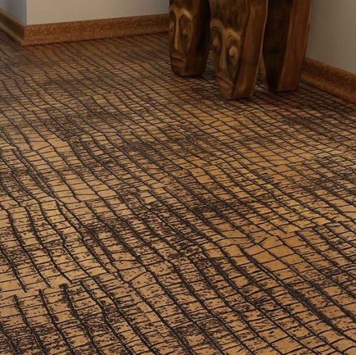 Кожаный пол Leather Leather Alligator Gold Натуральная кожа (Рельефная) 915х305 мм 1101500001 - Вид №2