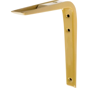 Кронштейн для полки Ренифорс 20x15 см нагрузка до 22 кг металл цвет золото