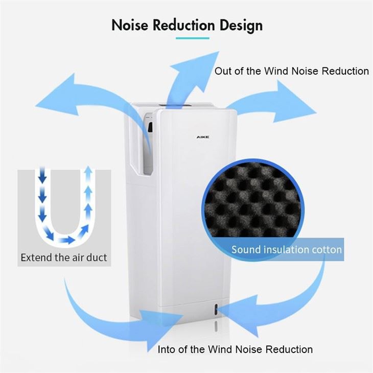 Струйная сушилка для рук AIKE AK2070S_67  - Вид №2