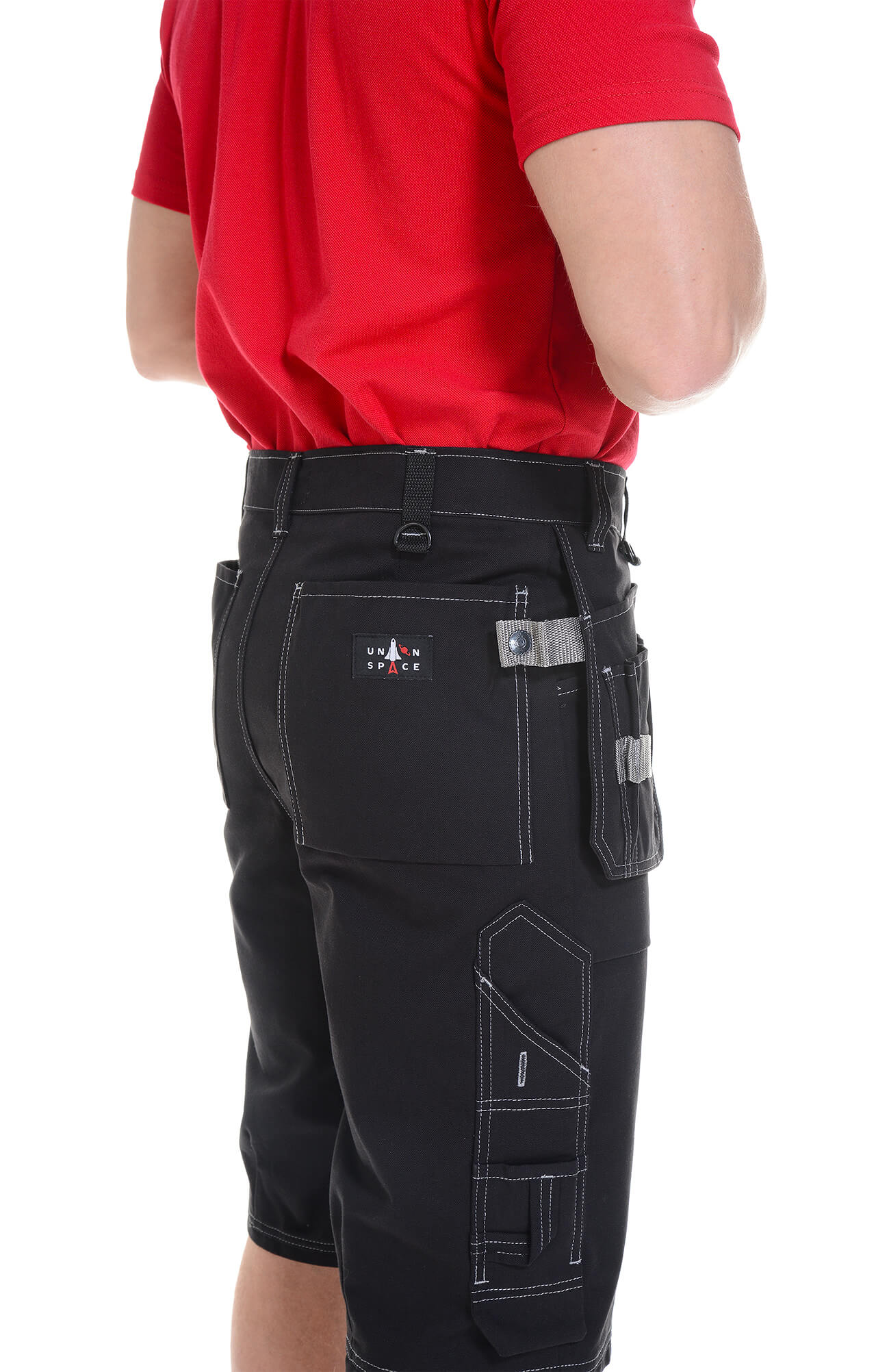 62883 Шорты  черные Union Space  Летняя спецодежда  размер 52-54/182-188  - Вид №9