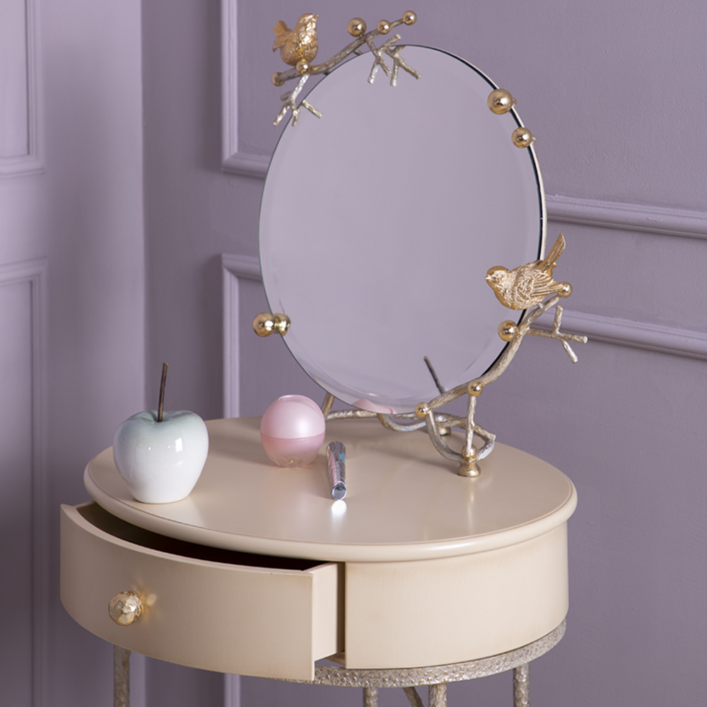 15012 Туалетный столик Терра Айвори Мраморное золото BOGACHO 4627196590496 - Вид №6