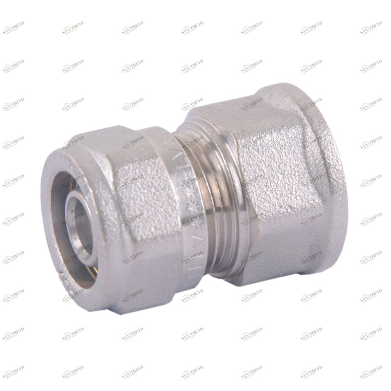 HLV-114302.№.02 Соединитель обжимной HLV c переходом на внутреннюю резьбу 