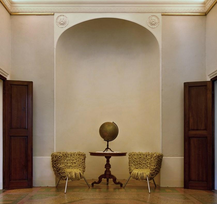 edra Стальное кресло, обитое хлопковой веревкой  Ctv010  - Вид №12