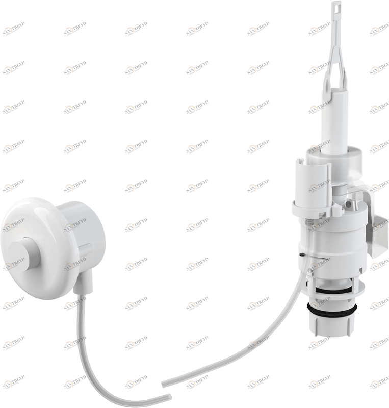 Кнопка пневматического смыва на расстоянии – ручное управление, белый, монтаж: в стену ALCAPLAST MPO10