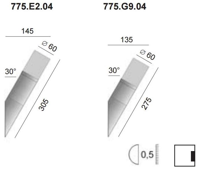 BEL-LIGHTING Бра для наружного освещения из нержавеющей стали и стекла Cubix 775.e2.04  - Вид №1