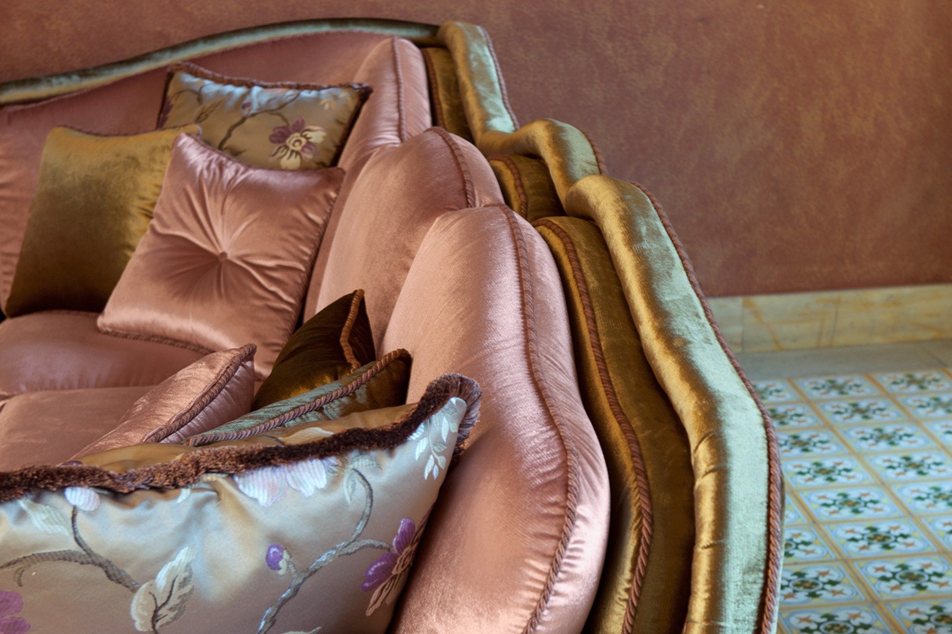 Съемный угловой диван из ткани Domingo Salotti ARCH-00125564 - Вид №1