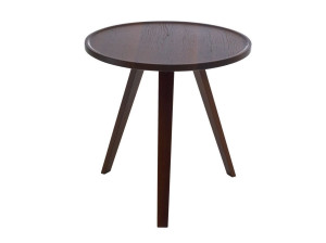 Круглый журнальный столик из массива дерева