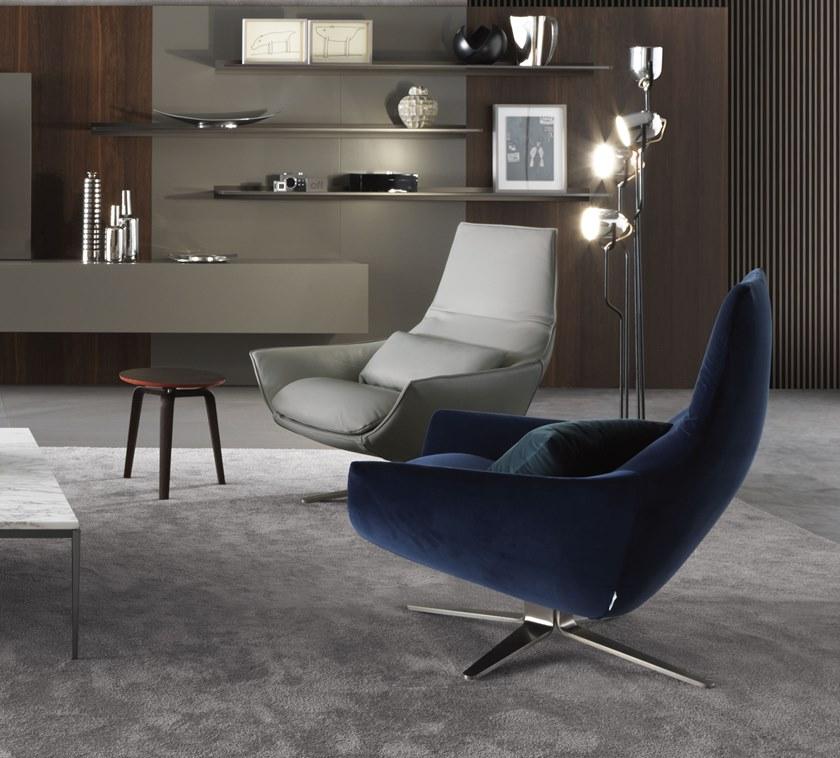 MisuraEmme Поворотное кожаное кресло с 4-мя спицами Atelier sun-id-1503610 - Вид №2