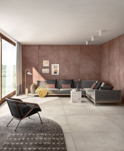 Пол / керамогранит с эффектом цемента