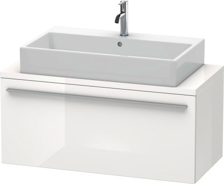 XL540404343 X-Large Тумбочка для компактной консоли Базальт матовый, декор Duravit - Вид №2