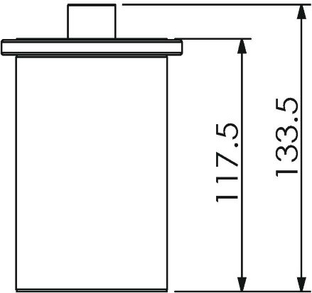 23028A Баночка настольная цвет хром LANGBERGER LUGANO - Вид №3