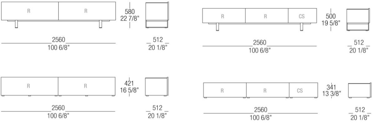 MisuraEmme Буфет из лакированного дерева с ящиками Atelier sun-id-1512963 - Вид №8