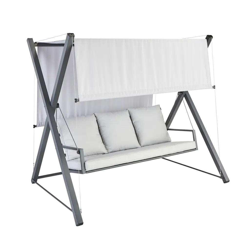 Качели садовые BEGINIA Odyssea сталь светло-серый STLM-2115748 - Вид №3