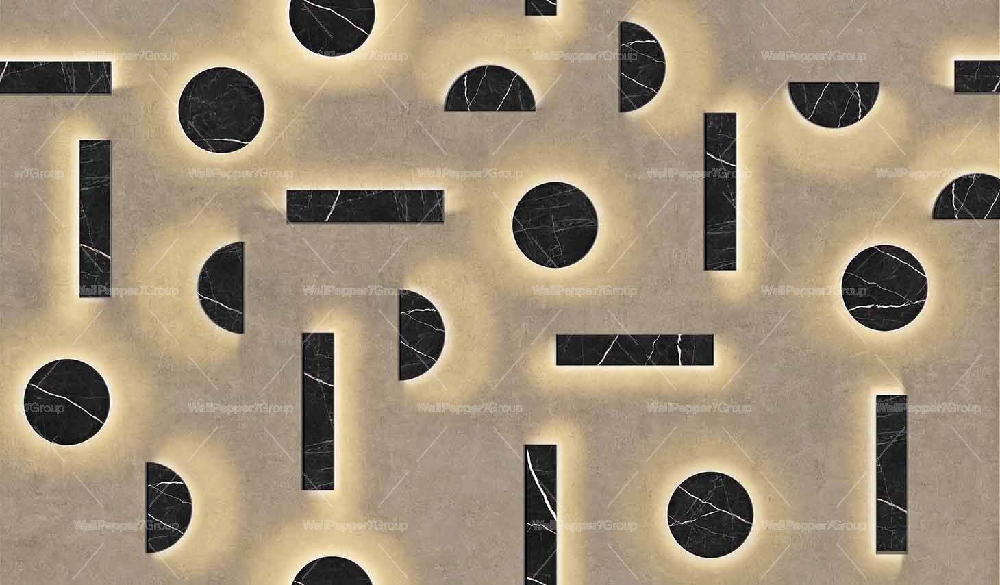 Геометрические тематические обои, экологически чистые WallPepper коллекция 2022 ARCH-00034153 - Вид №1