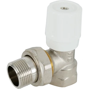 Вентиль для радиатора угловой Бизон 3/4" латунь