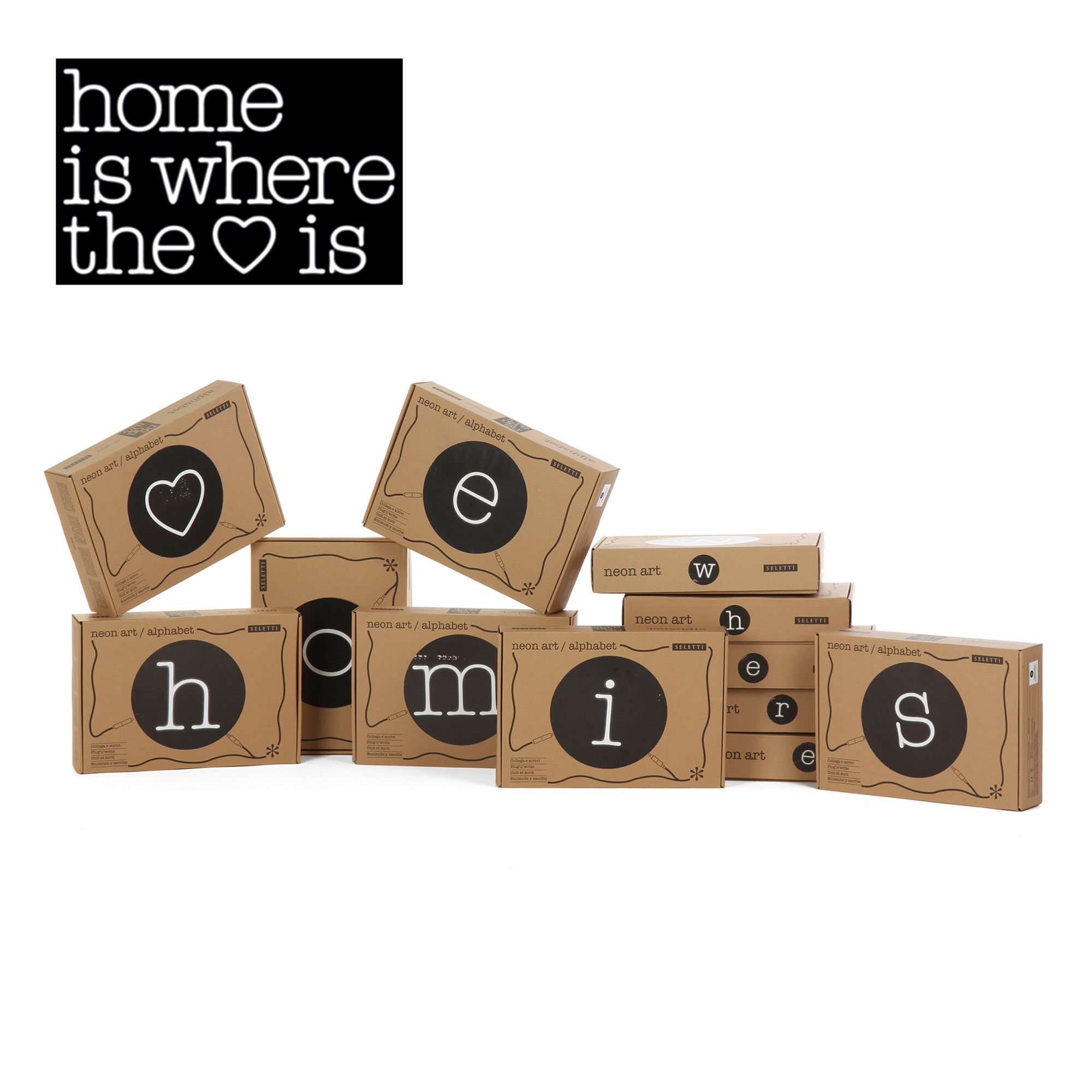 8008215001319 Настенный светильник Neon Art Home Is Where the Love Is ELECTRORETRO 