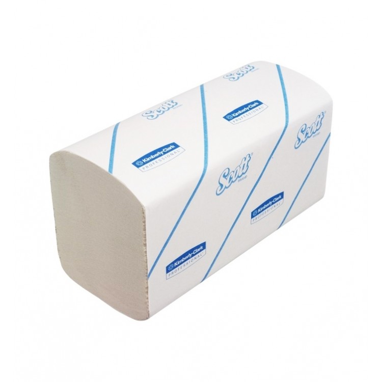 6775 Kimberly Clark Полотенца бумажные листовые Kimberly Clark Scott 6775 Z-сложения 1-слойные пачка по 320 листов  - Вид №1