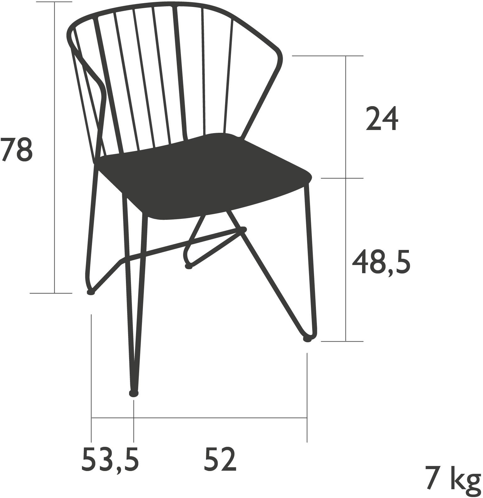 Fermob Садовое кресло из стали Flower 7100 - 7101 - Вид №5
