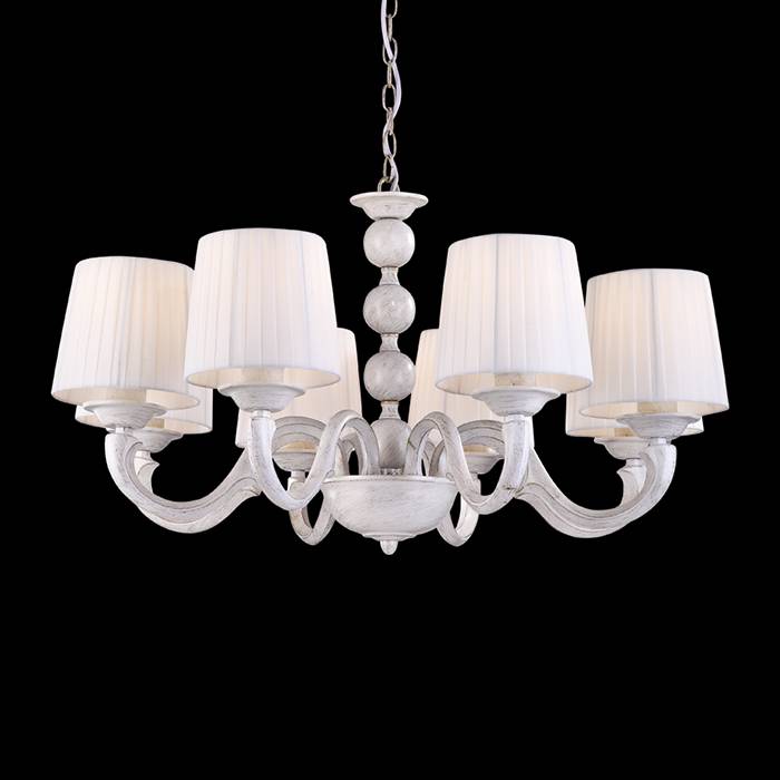 Подвесная люстра Arte Lamp Alba A9395LM-8WG ARTE LAMP ДИЗАЙНЕРСКИЕ, ALBA 056414 Белый  - Вид №1