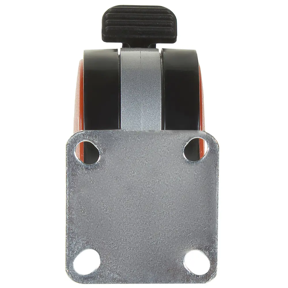 Колесо N107BL/RD, 60 мм поворотное с тормозом, цвет красный BOYARD STLM-2064746 - Вид №2