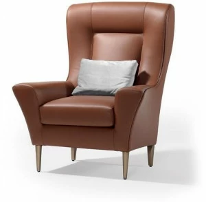 Reflex Кожаное кресло Bergere с подлокотниками