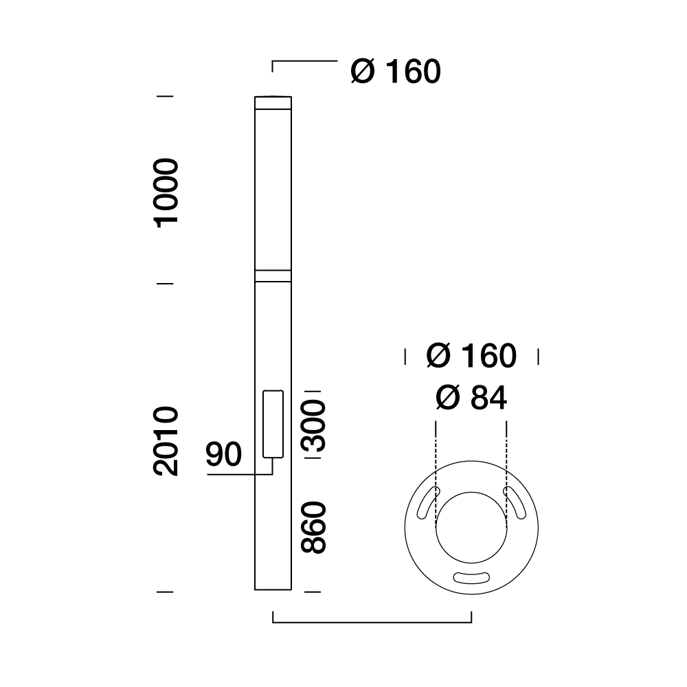 3366663 Уличное освещение  Platek TUBE  TUBE H. 3000 mm - LED 4000K - Вид №10