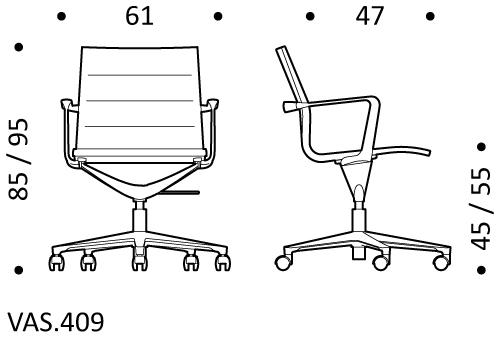 ICF Офисное кресло из ткани с 5 спицами на колесиках Valea sun-id-1487078 - Вид №7