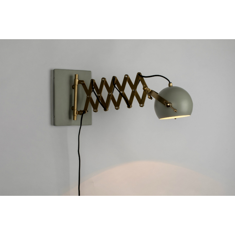 Лампа настенная Sarana, серая White Label Living 5400034 - Вид №3