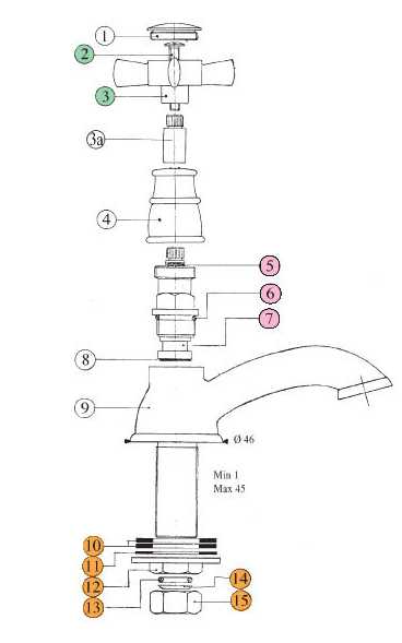 503920YY18 Кран питьевой воды Bandini Old England Santreyd - Вид №2