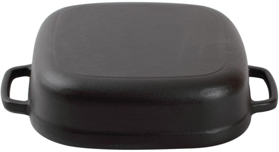 K 1226 Набор посуды / чугунная кастрюля с внутренним керамическим покрытием и крышкой: 100% чугун, высокопрочная внутренняя керамическая эмаль бежевого цвета, свод крышки, поддерживающий необходимый уровень влажности внутри кастрюли, быстрый и равномерный Santreyd  - Вид №2