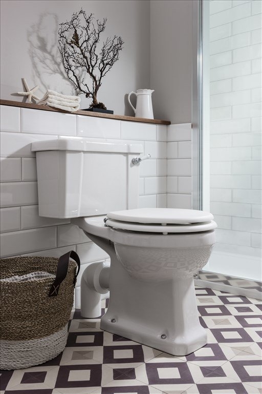 P5, C1 Компакт унитаз с бачком Белый Burlington  Англия  - Вид №2