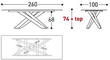 Varaschin Прямоугольный садовый стол System star 244s - Вид №12
