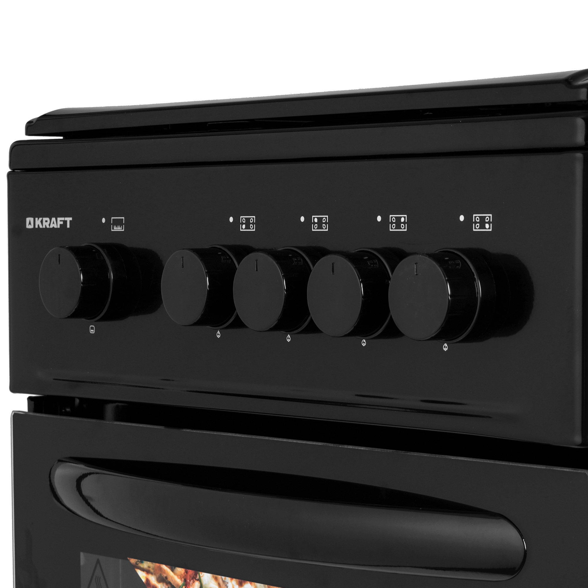 9130787 Газовая плита Kraft KF-FSK5301GBL черный STDN-0110369 - Вид №3