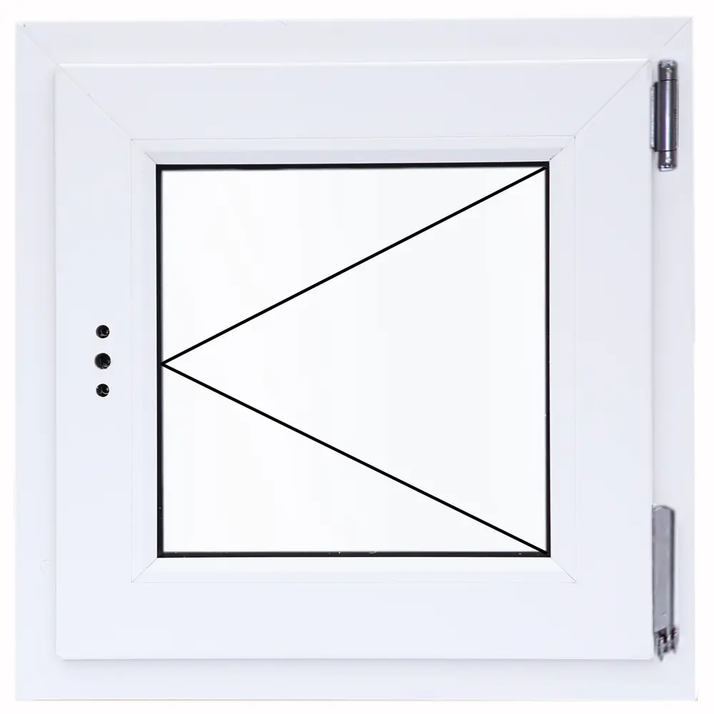 Пластиковое окно VEKA одностворчатое белое 56×41 см с однокамерным стеклопакетом 86533896 STLM-0069715