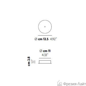 Studio Italia Design 154024 bronzo потолочноекрепление d12,5см