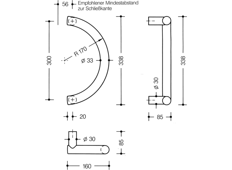550.33KSLT Справиться HEWI Beschläge für Außentüren  - Вид №3