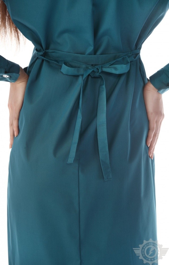 63275 Халат "Золушка" бирюза  Одежда для обслуживающего персонала  размер 62/158-164 Спецодежда  - Вид №7