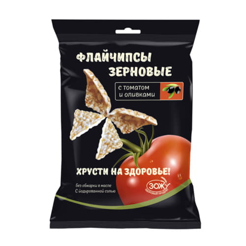 Флайчипсы зерновые с томатом и оливками 40 г Santreyd 13131 - Вид №1