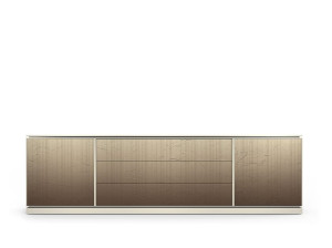 Секционный шкаф из МДФ с распашными дверцами и ящиками