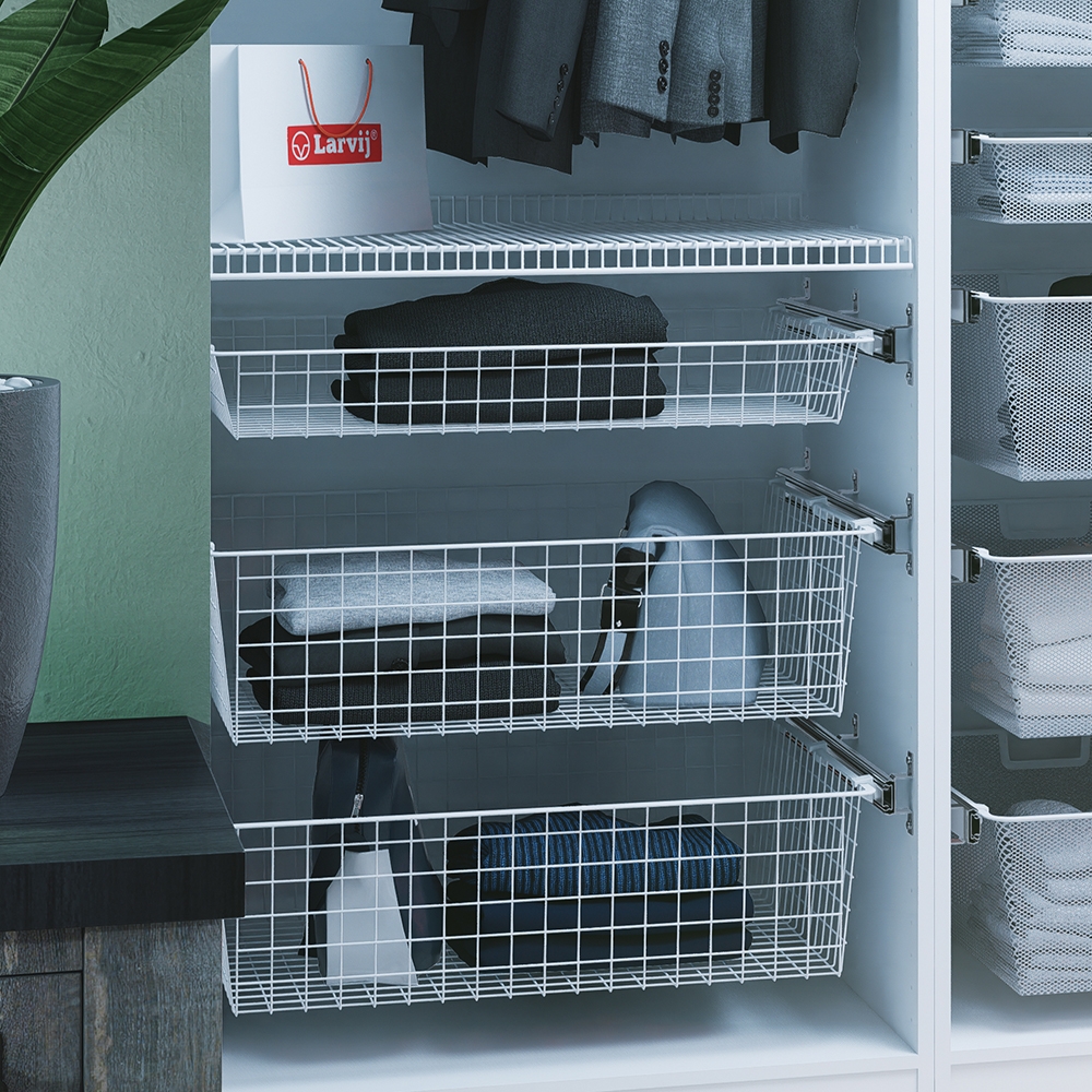 Проволочная корзина , 643х555х85 мм, белый LJPS0618 Public Steel Россия  - Вид №1