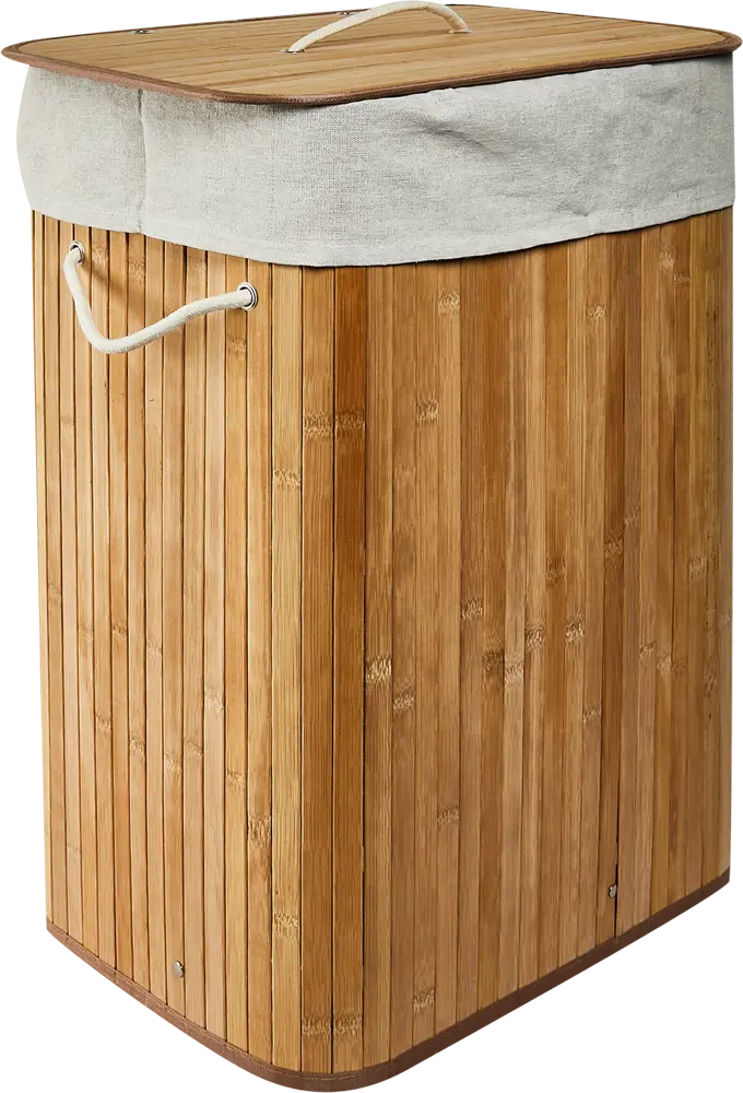 88962234 Корзина для белья Vidage Cesto 72 л бамбук цвет бежевый STLM-0990357