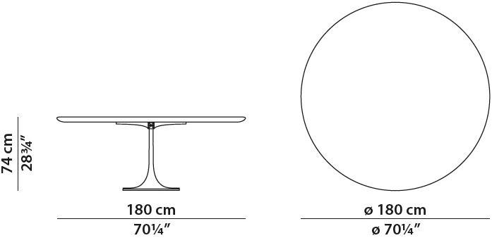 BAXTER Круглый стол из массива дерева sun-id-1511039 - Вид №3