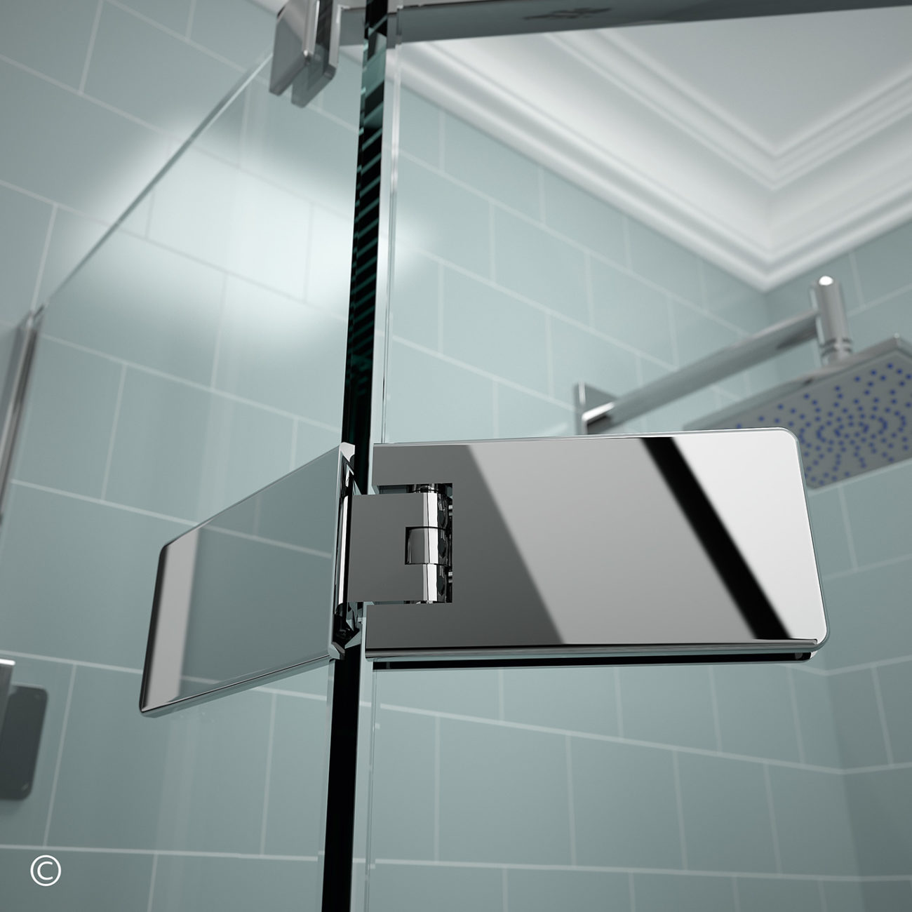 Душевой уголок GHI9090H L или R Merlyn Arysto Хромированный  - Вид №1