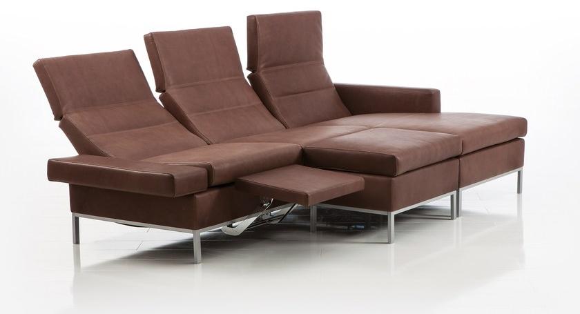 brühl Кожаный диван-кресло с шезлонгом Tomo sun-id-1388402 - Вид №1