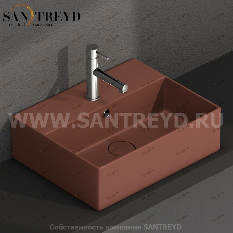 IN046MT Подвесная раковина настенная прямоугольная Ceramica Globo T-EDGE