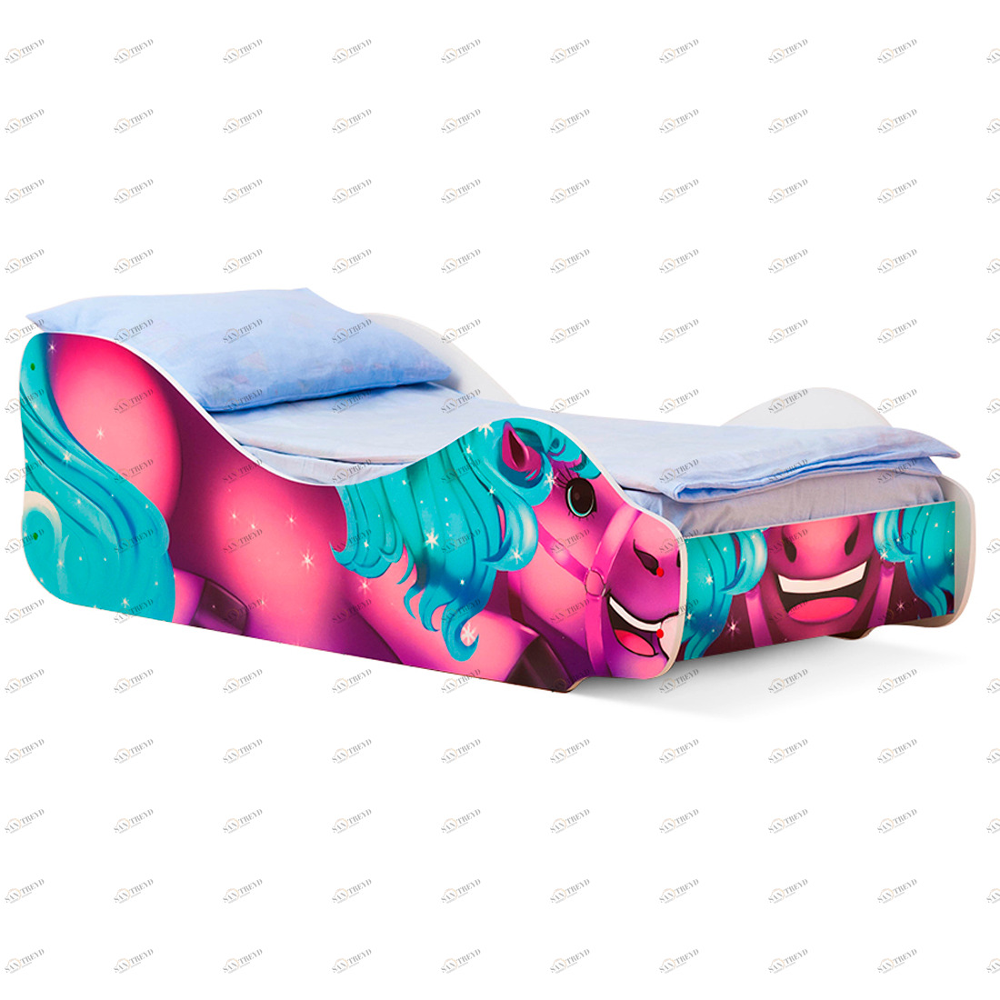 Детская кровать "Пони Нюша" БЕЛЬМАРКО  326781 Розовый Santreyd 